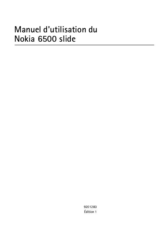 Guide utilisation NOKIA 6500  de la marque NOKIA