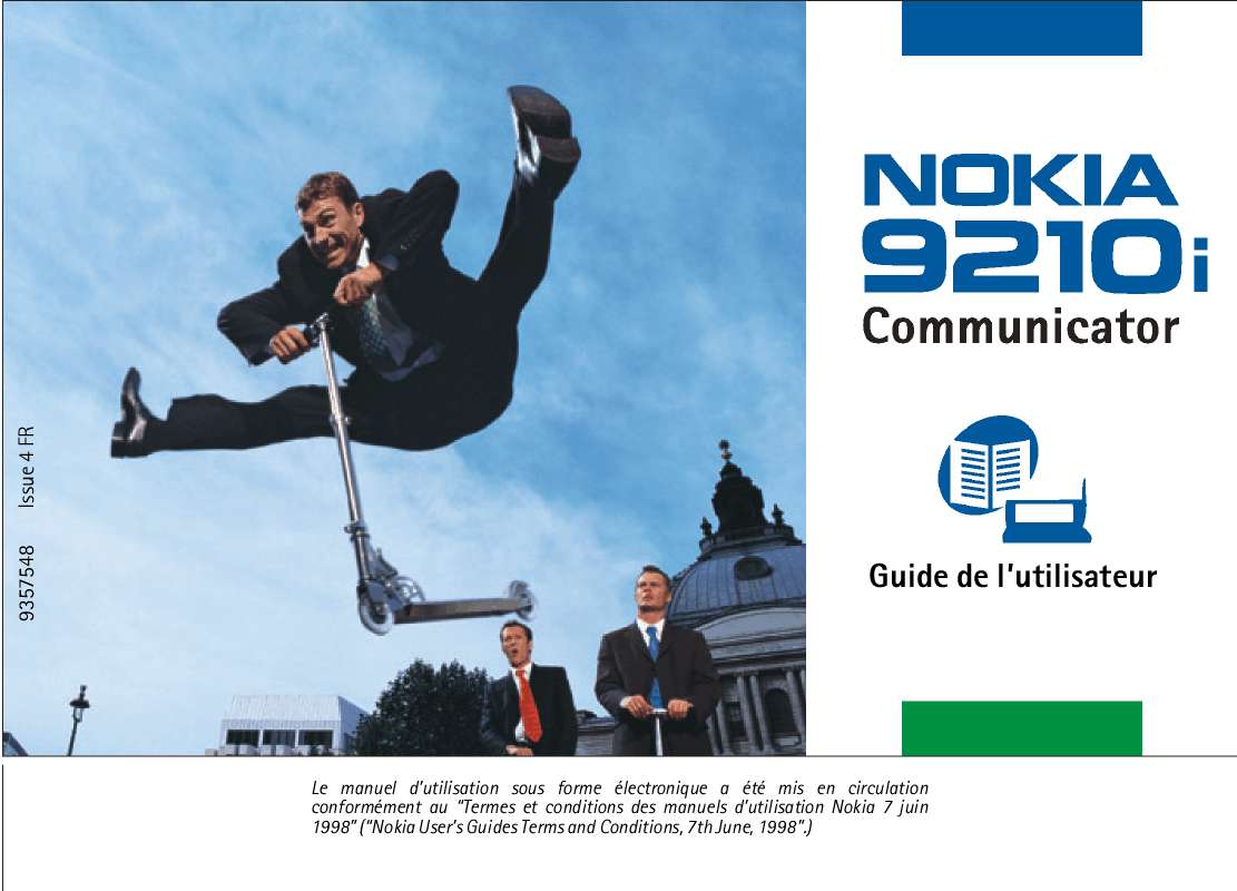 Guide utilisation NOKIA 9210I COMMUNICATOR  de la marque NOKIA