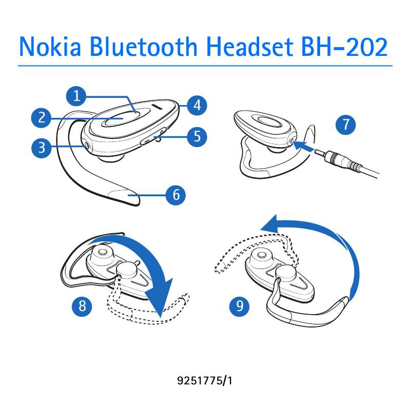 Guide utilisation NOKIA BLUETOOTH HEADSET BH-202  de la marque NOKIA