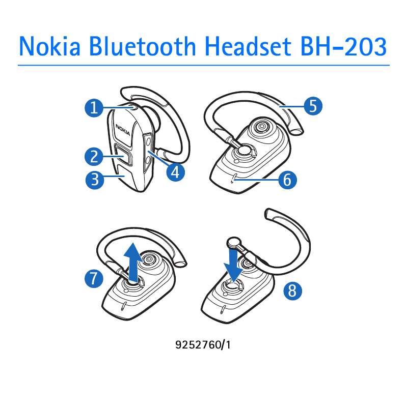 Guide utilisation NOKIA BLUETOOTH HEADSET BH-203  de la marque NOKIA