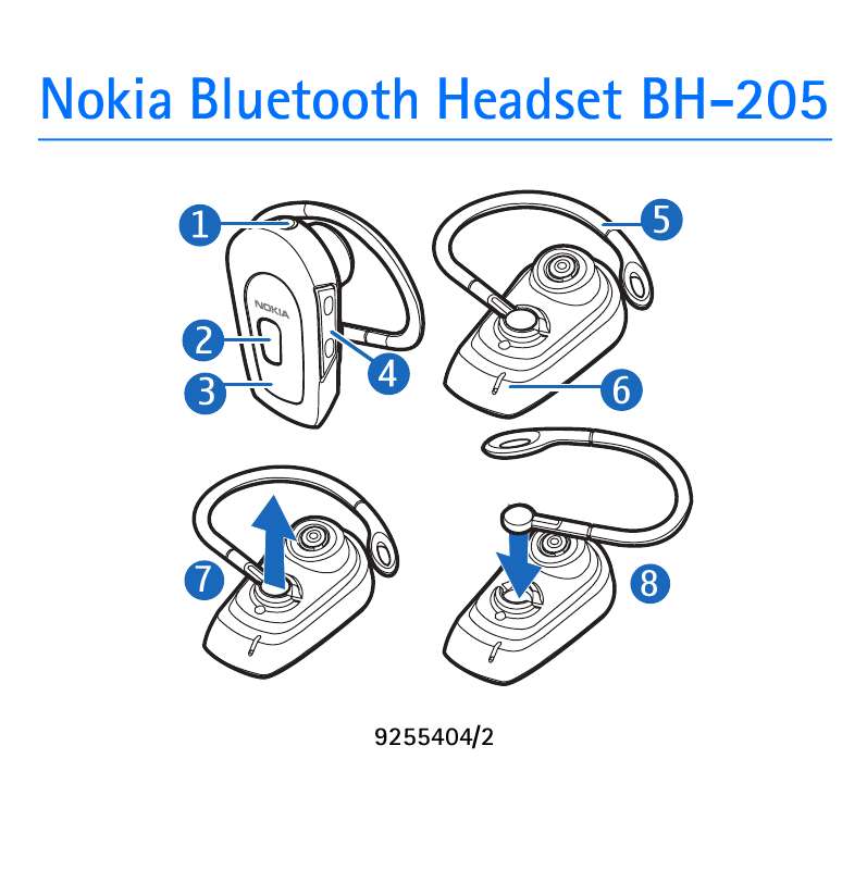 Guide utilisation NOKIA BLUETOOTH HEADSET BH-205  de la marque NOKIA