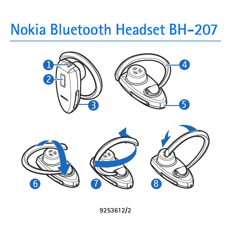 Guide utilisation NOKIA BLUETOOTH HEADSET BH-207  de la marque NOKIA
