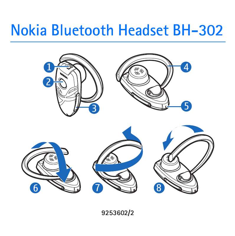 Guide utilisation NOKIA BLUETOOTH HEADSET BH-302  de la marque NOKIA