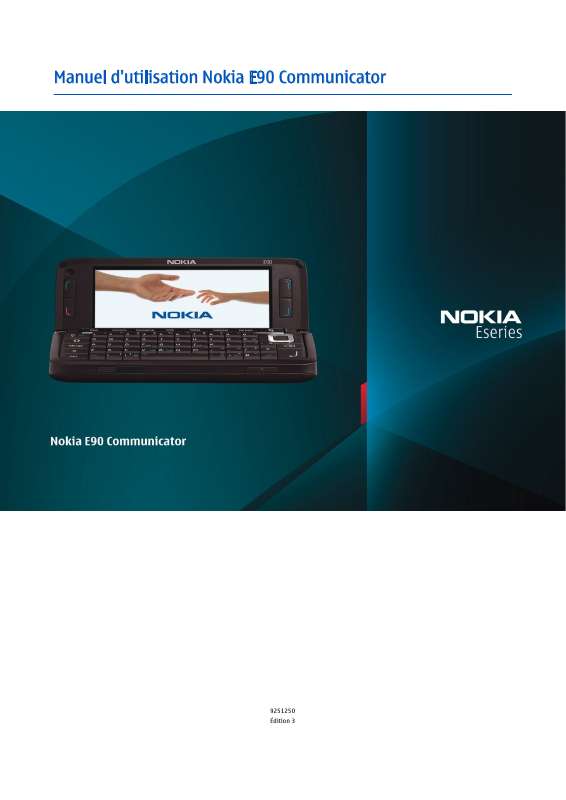 Guide utilisation NOKIA E90-1 COMMUNICATOR  de la marque NOKIA