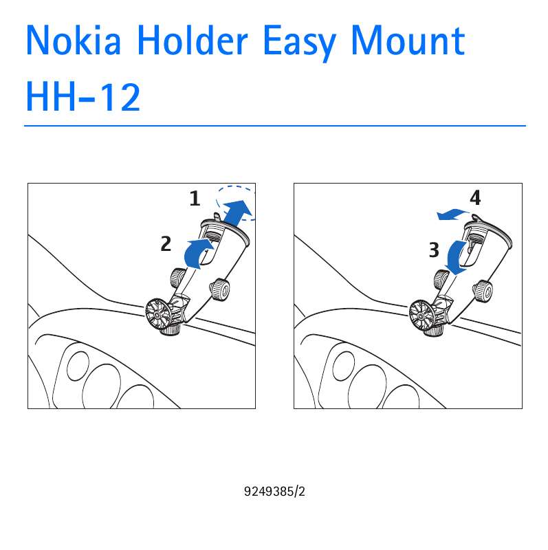 Guide utilisation NOKIA HOLDER EASY MOUNT HH-12  de la marque NOKIA