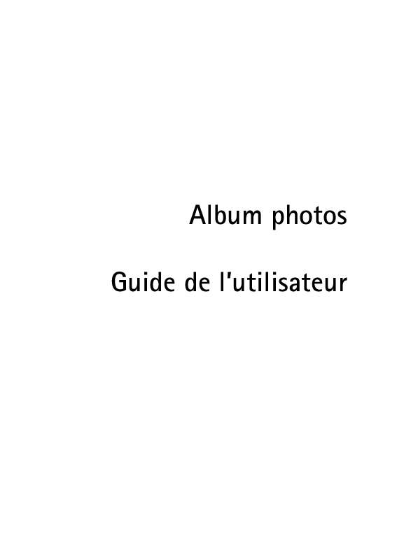 Guide utilisation NOKIA IMAGE ALBUM  de la marque NOKIA