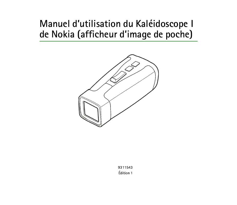 Guide utilisation NOKIA KAL-OSCOPE I  de la marque NOKIA
