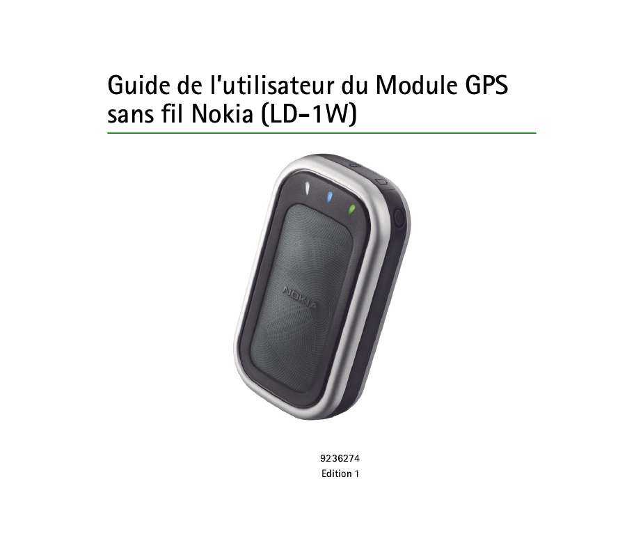 Guide utilisation NOKIA WIRELESS GPS MODULE LD-1W  de la marque NOKIA