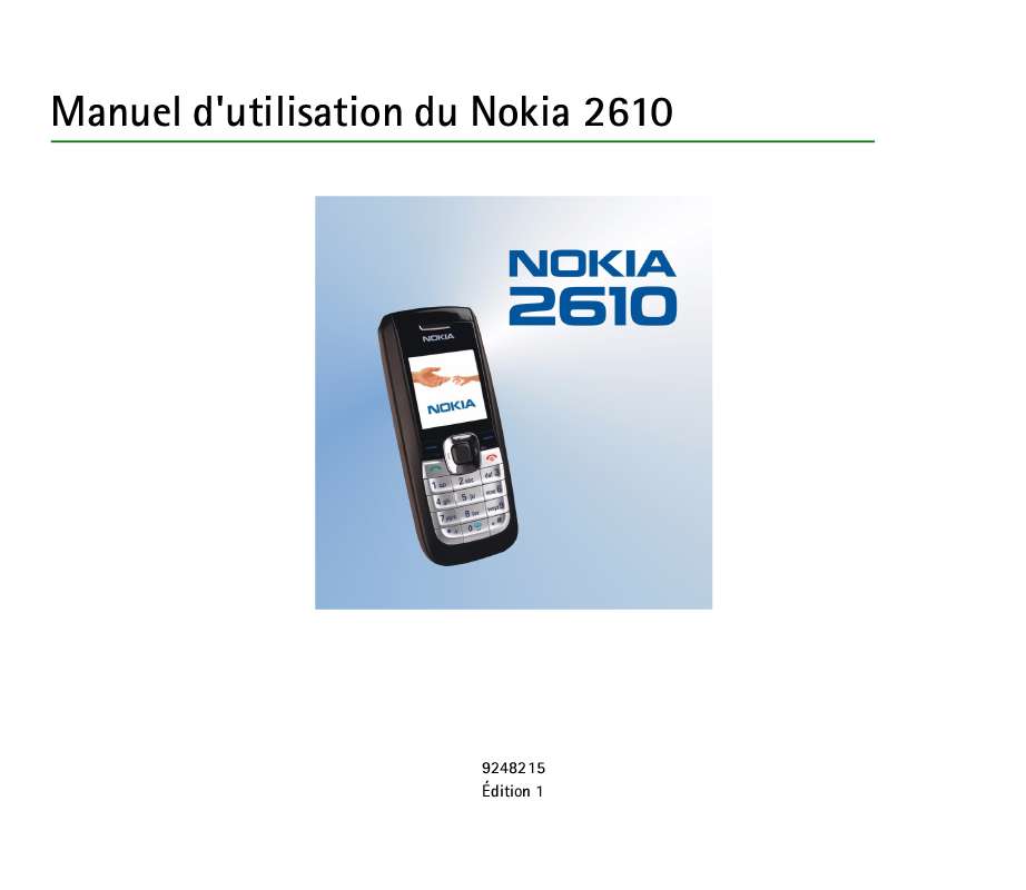Guide utilisation NOKIA 2610  de la marque NOKIA