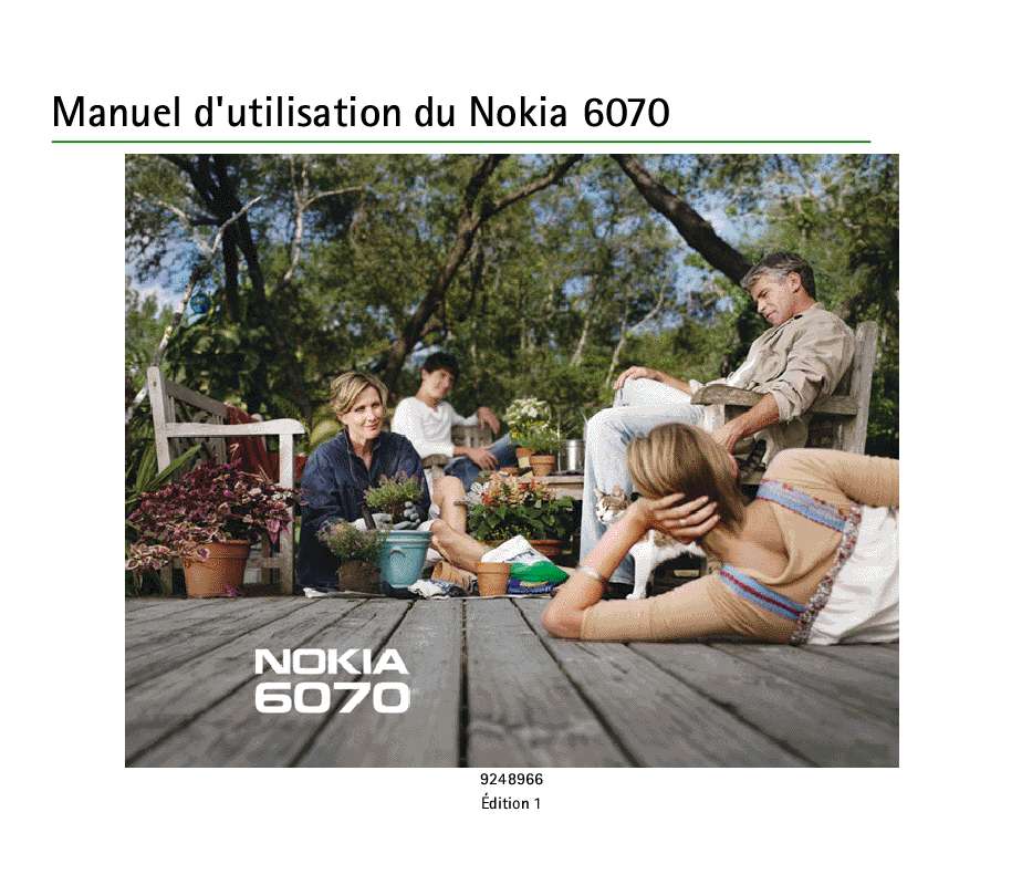 Guide utilisation NOKIA 6070  de la marque NOKIA