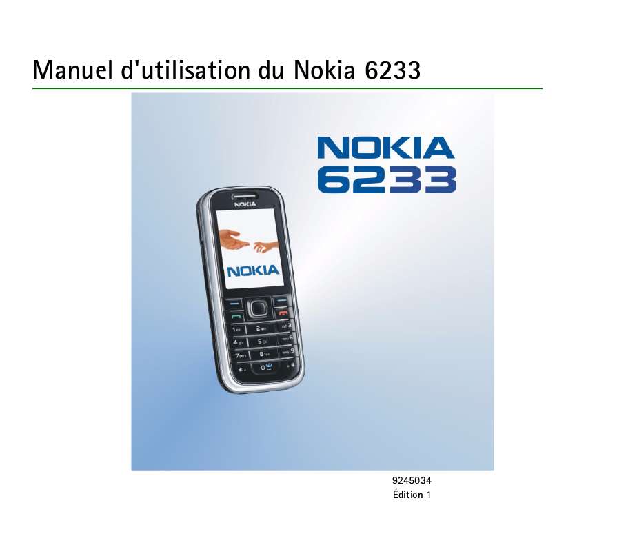 Guide utilisation NOKIA 6233  de la marque NOKIA
