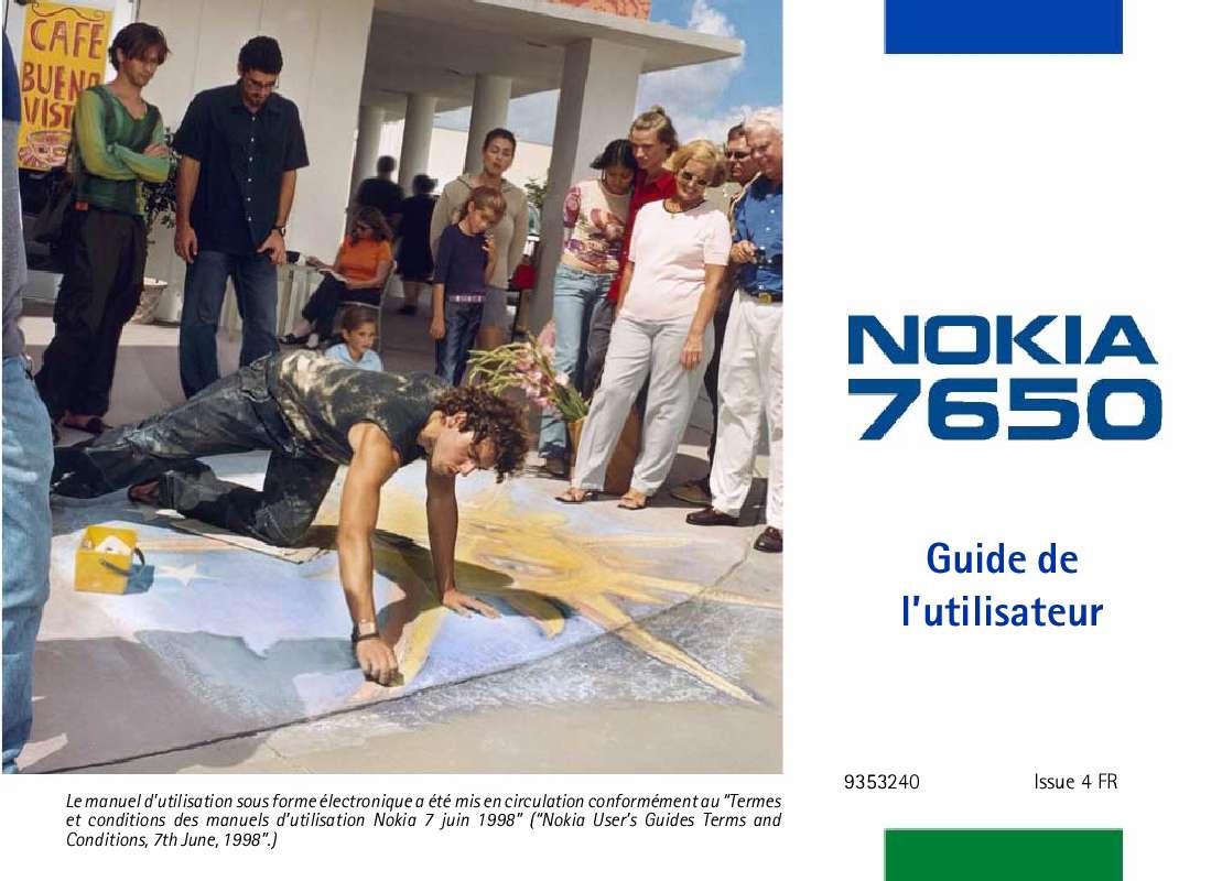 Guide utilisation NOKIA 7650  de la marque NOKIA