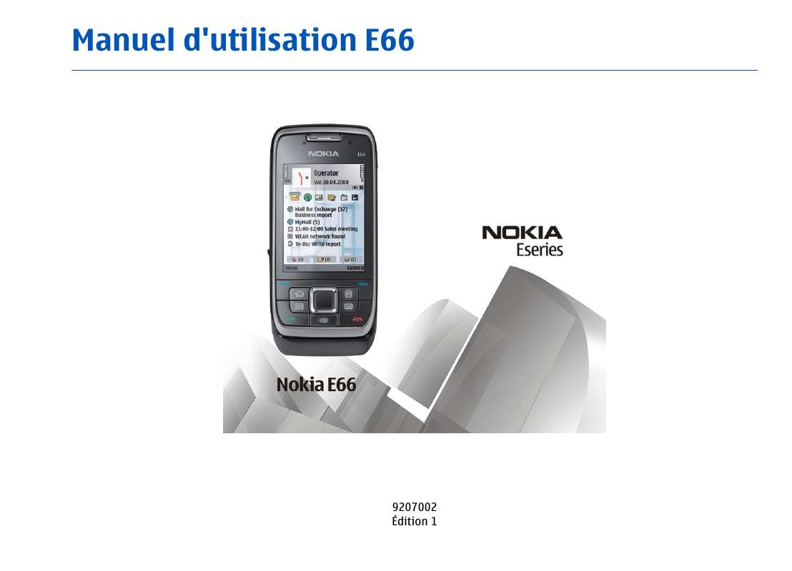 Guide utilisation NOKIA E66  de la marque NOKIA