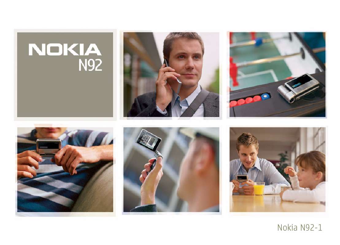 Guide utilisation NOKIA N92  de la marque NOKIA
