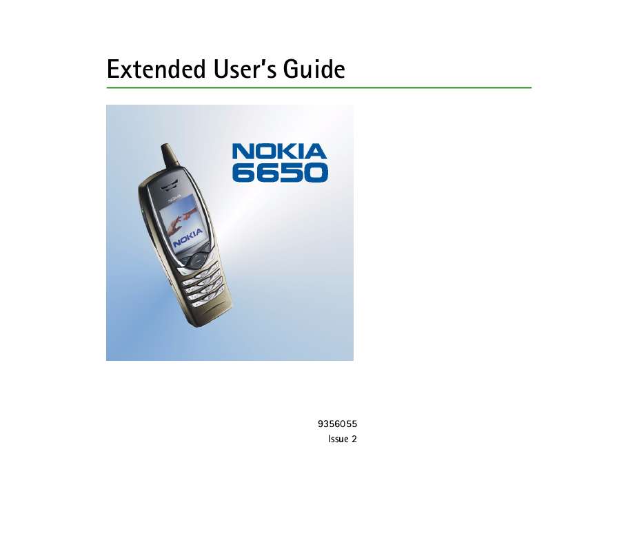 Guide utilisation NOKIA 6650  de la marque NOKIA