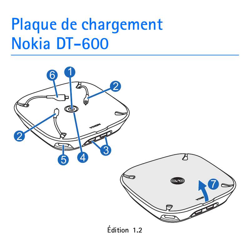 Guide utilisation NOKIA CHARGING PLATE DT-600  de la marque NOKIA