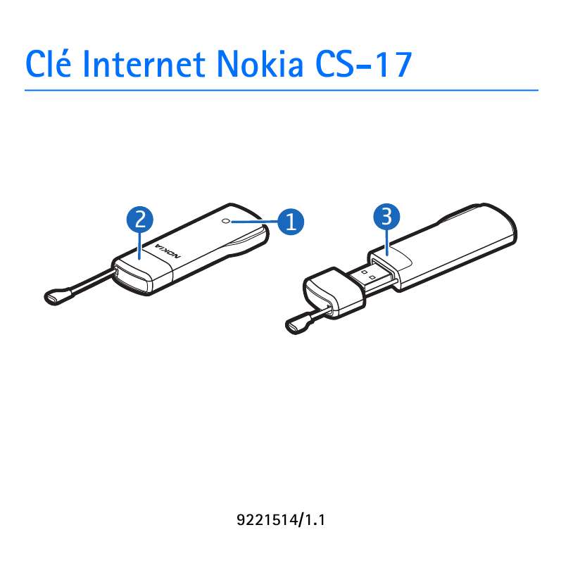 Guide utilisation NOKIA INTERNET STICK CS-17  de la marque NOKIA