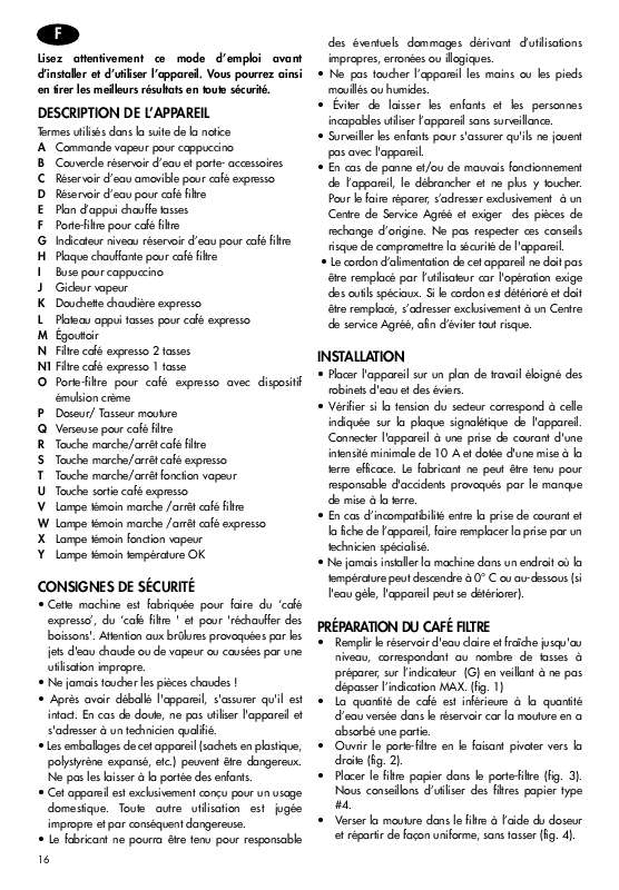 Guide utilisation DELONGHI BCO 255 de la marque DELONGHI