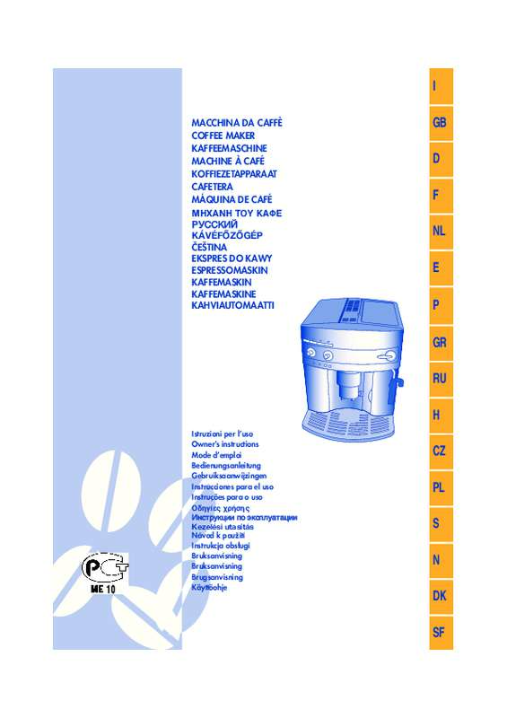 Guide utilisation DELONGHI ESAM 3200S de la marque DELONGHI