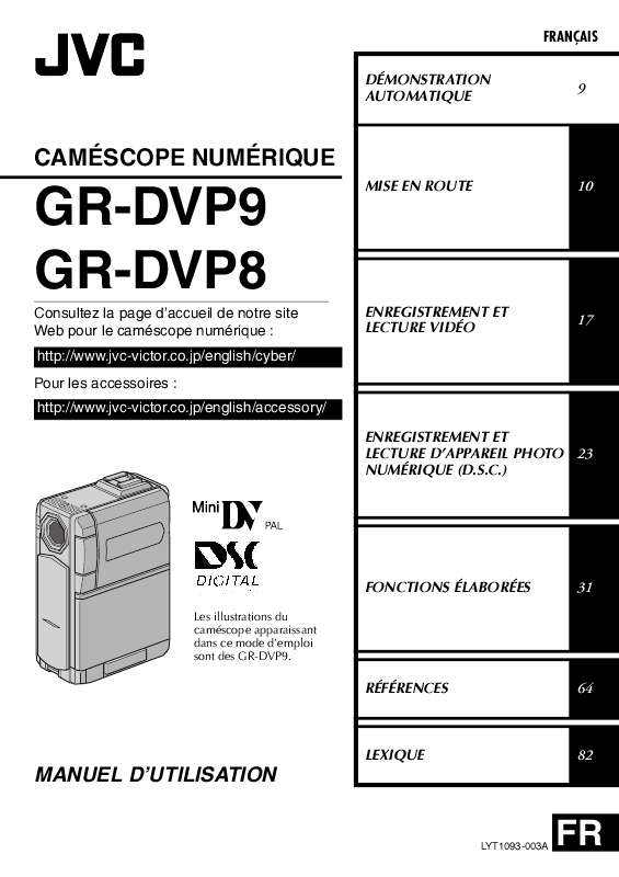 Guide utilisation JVC GR-DVP8  de la marque JVC