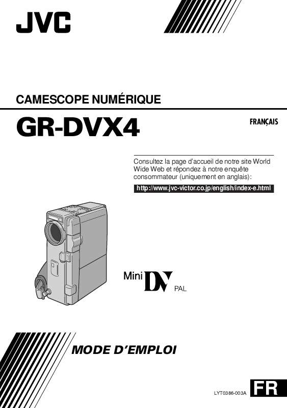 Guide utilisation JVC GR-DVX4  de la marque JVC