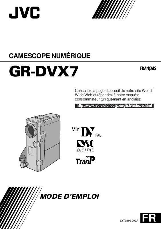 Guide utilisation JVC GR-DVX7  de la marque JVC