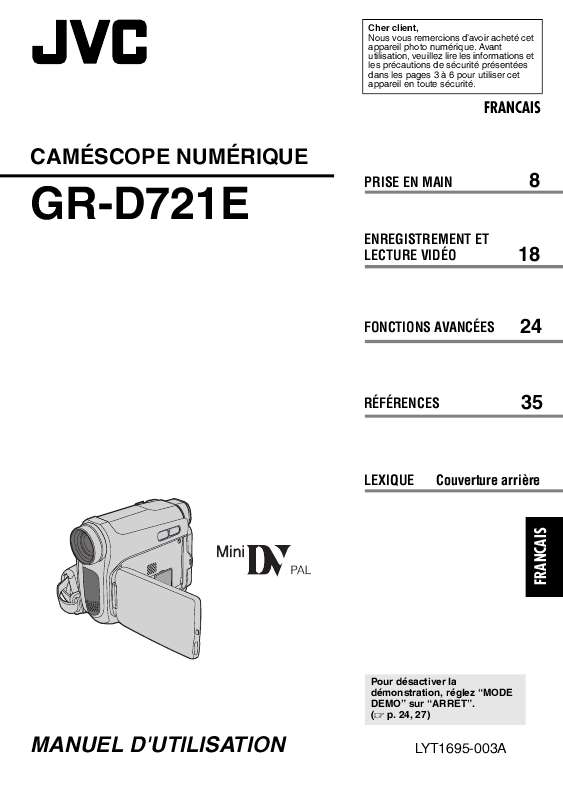 Guide utilisation JVC GR-D721EX  de la marque JVC