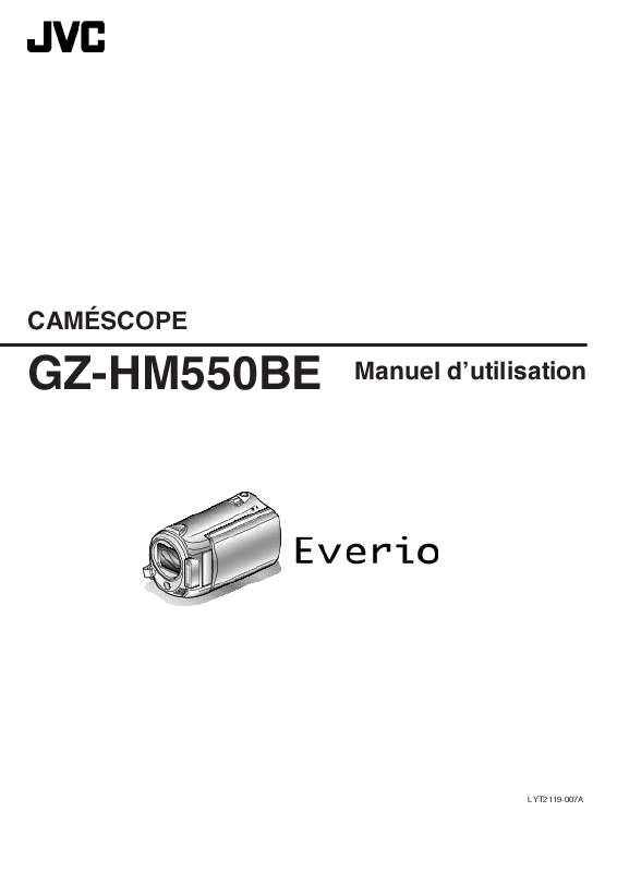 Guide utilisation JVC GZ-HM550BE  de la marque JVC