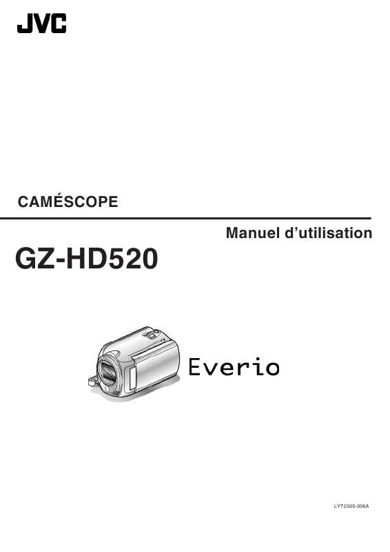Guide utilisation JVC GZ-HD520  de la marque JVC