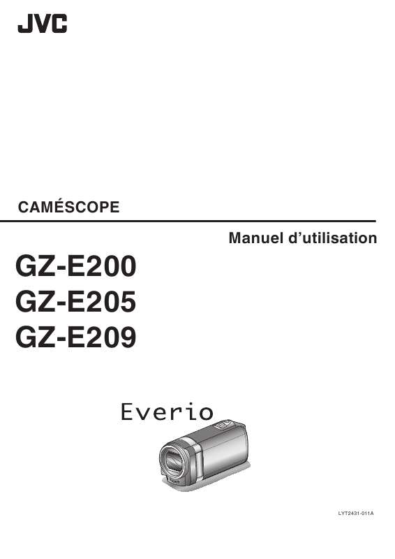 Guide utilisation JVC GZ-E205WEU  de la marque JVC