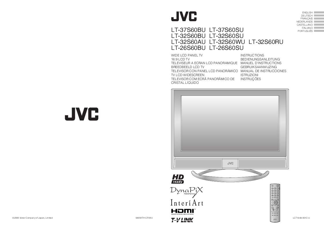Guide utilisation JVC LT-26S60BU  de la marque JVC
