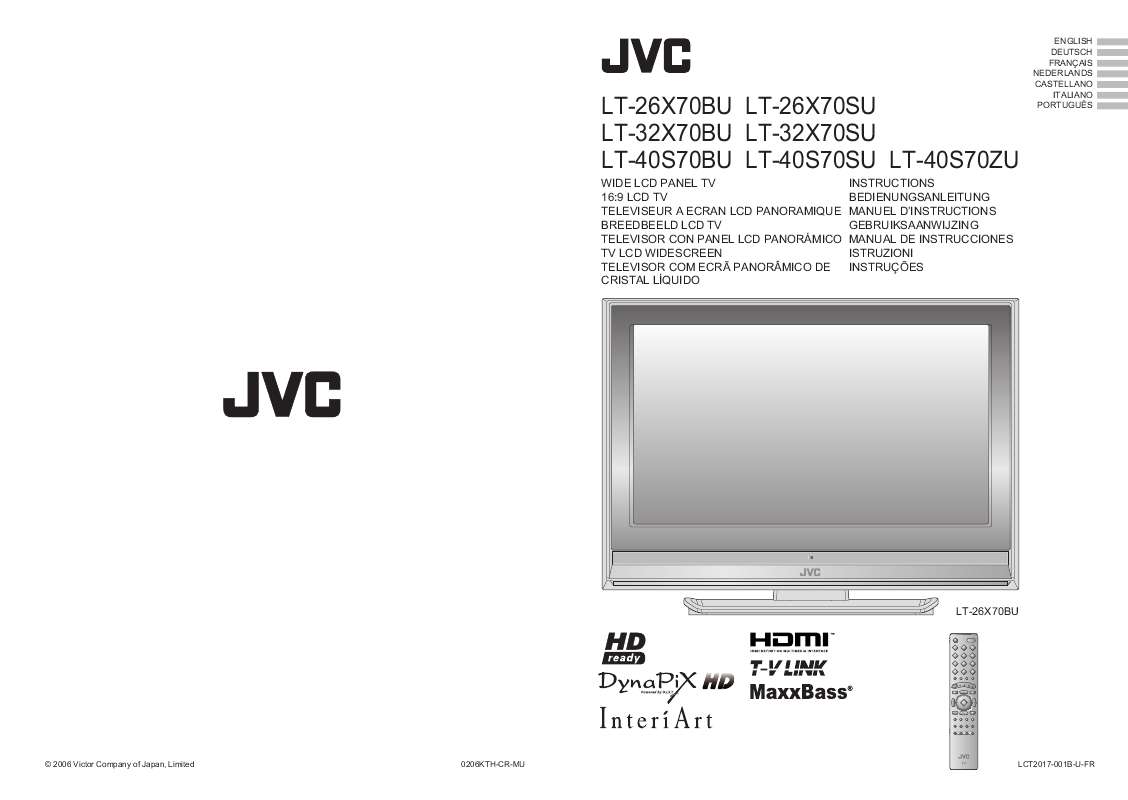 Guide utilisation JVC LT-26X70BU  de la marque JVC