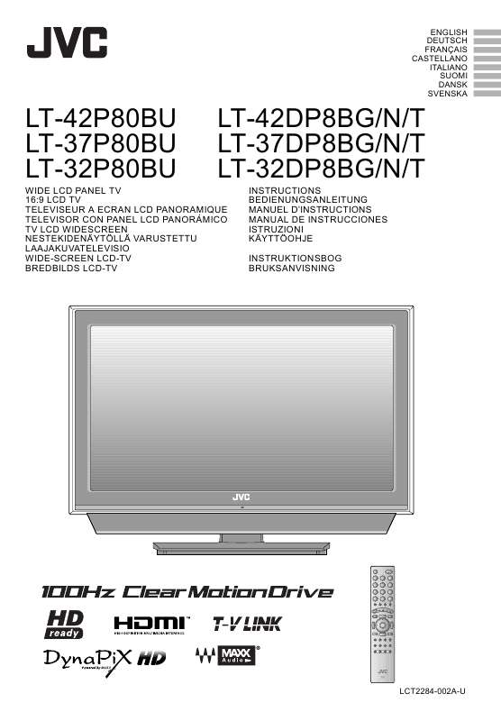 Guide utilisation JVC LT-32DP8BG  de la marque JVC