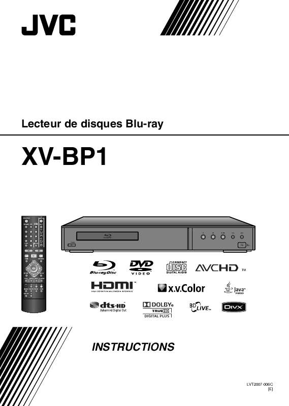 Guide utilisation JVC XV-BP1  de la marque JVC
