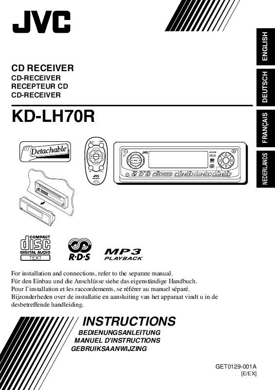 Guide utilisation JVC KD-LH70R  de la marque JVC