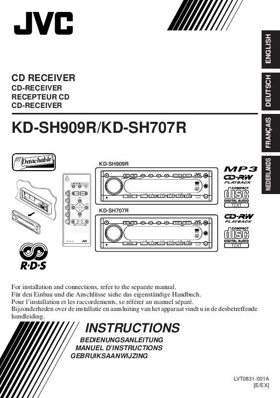 Guide utilisation JVC KD-SH707R  de la marque JVC