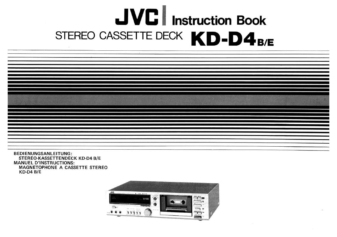 Guide utilisation JVC KD-D4  de la marque JVC