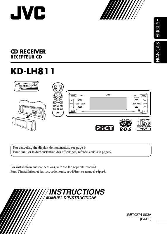 Guide utilisation JVC KD-LH811  de la marque JVC