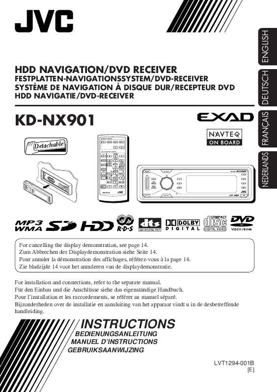 Guide utilisation JVC KD-NX901  de la marque JVC
