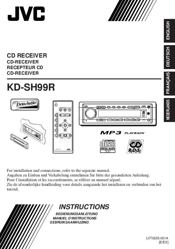 Guide utilisation JVC KD-SH99R  de la marque JVC