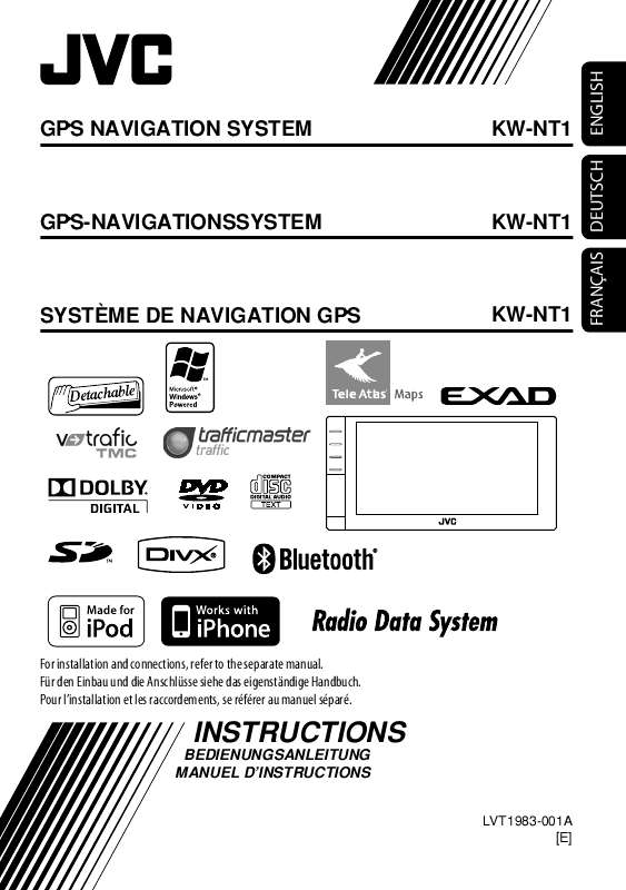 Guide utilisation JVC KW-NT1  de la marque JVC