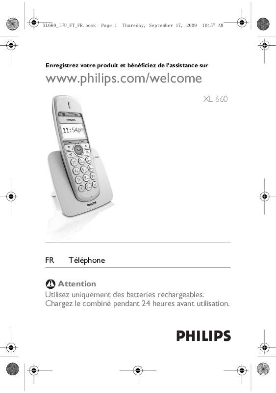 Guide utilisation  PHILIPS XL 660 & XL660  de la marque PHILIPS