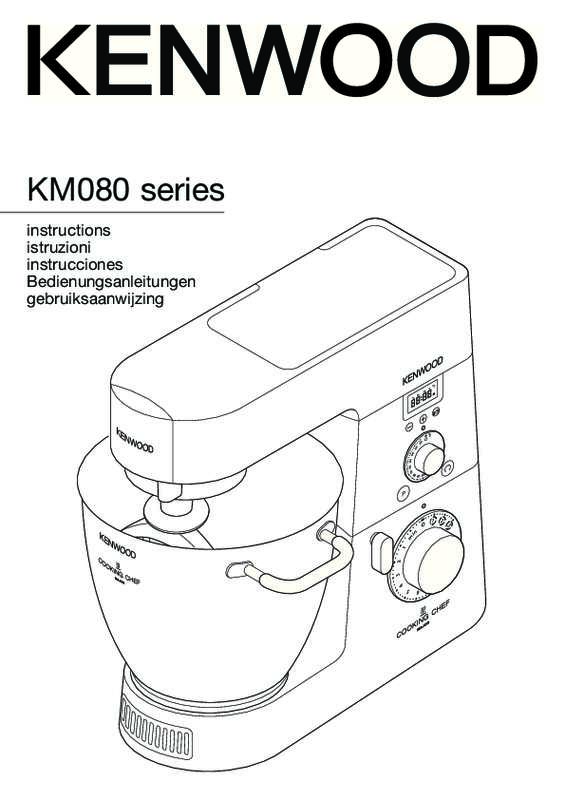 Guide utilisation KENWOOD COOKING CHEF KM089 de la marque KENWOOD