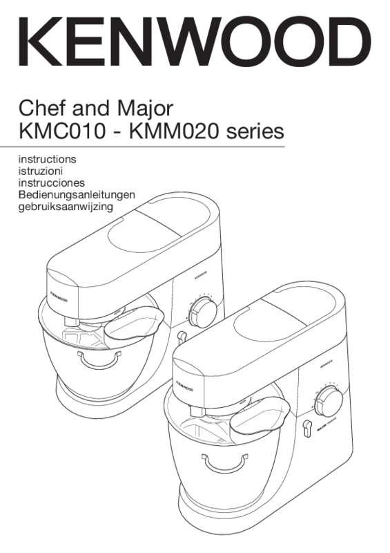 Guide utilisation KENWOOD KMC010 de la marque KENWOOD