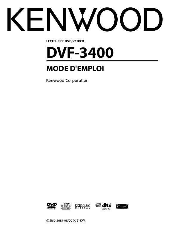 Guide utilisation KENWOOD DVF-3400  de la marque KENWOOD