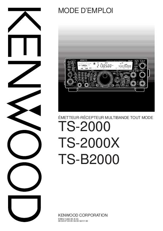 Guide utilisation KENWOOD TS-2000  de la marque KENWOOD