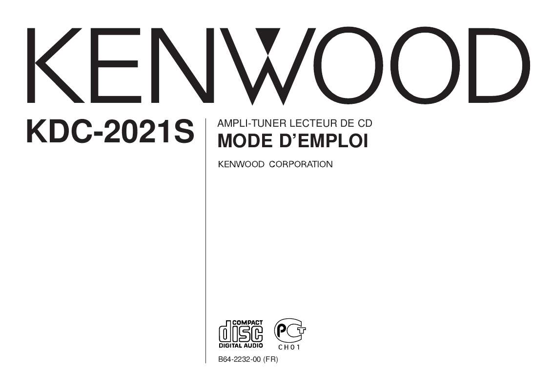 Guide utilisation KENWOOD KDC-2021S  de la marque KENWOOD