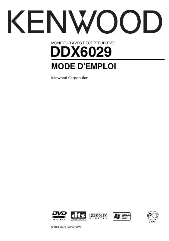Guide utilisation KENWOOD DDX6029  de la marque KENWOOD