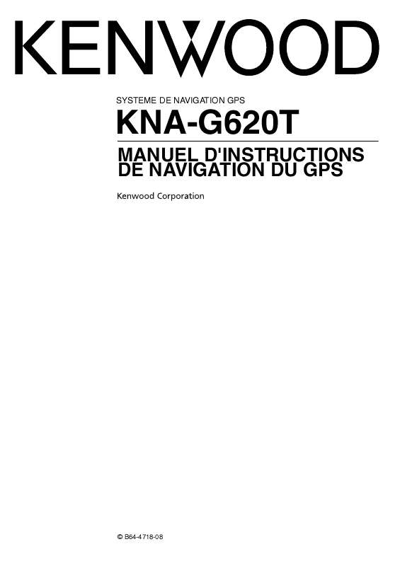 Guide utilisation KENWOOD KNA-G620T  de la marque KENWOOD