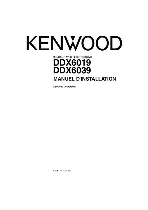 Guide utilisation KENWOOD DDX6019  de la marque KENWOOD